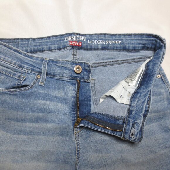 LEVI’S DENIZEN womens JEANS blue DENIM modern SKINNY SIZE 12M 31X29 - Picture 4 of 13